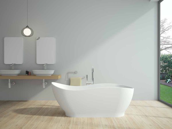 อ่างอาบน้ำหินสังเคราะห์ solid surface bathtub รุ่น-BT6098