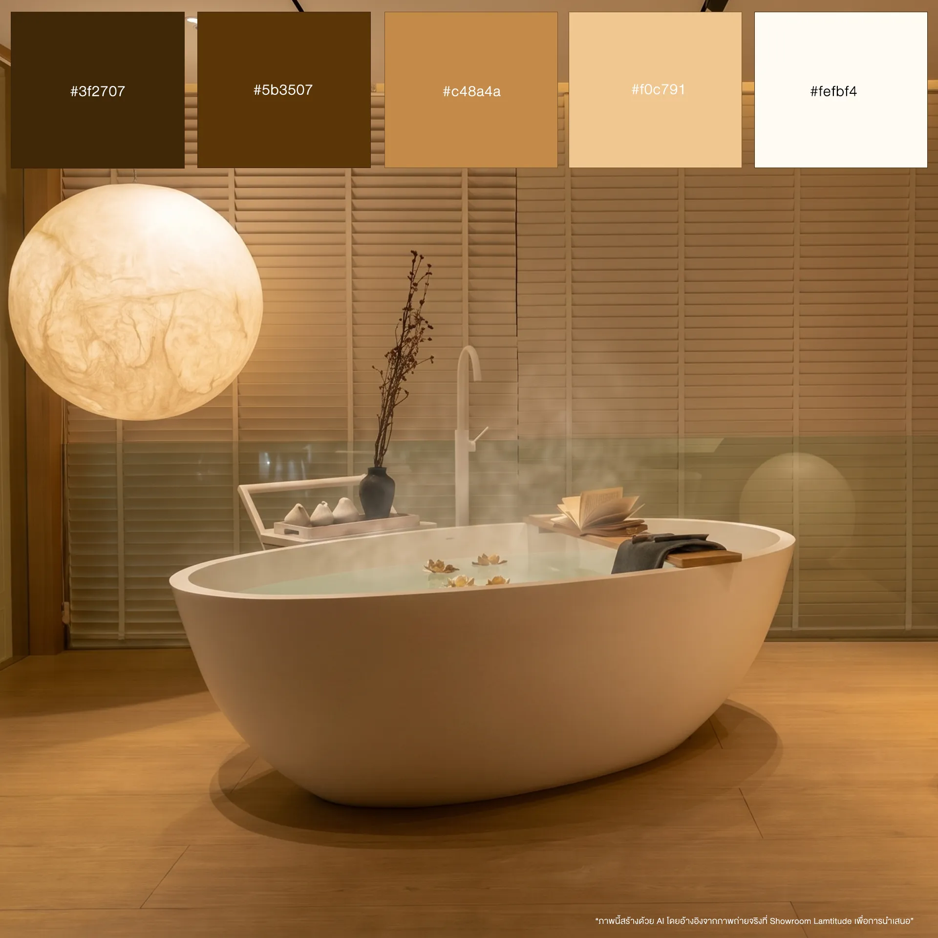 Earth tone bathroom color palette